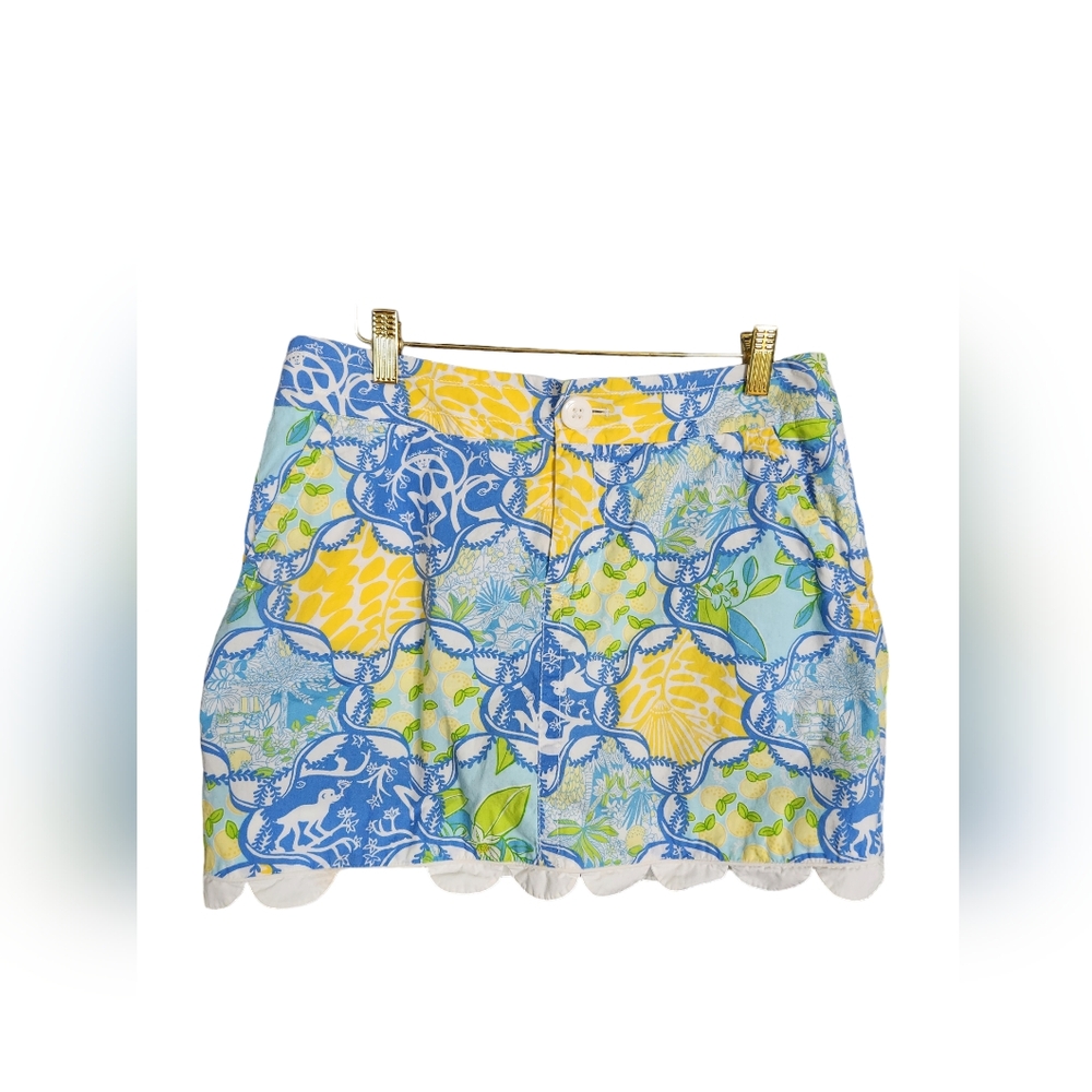 Lilly Pulitzer Patchwork Pattern Skort Size 4 - image 2